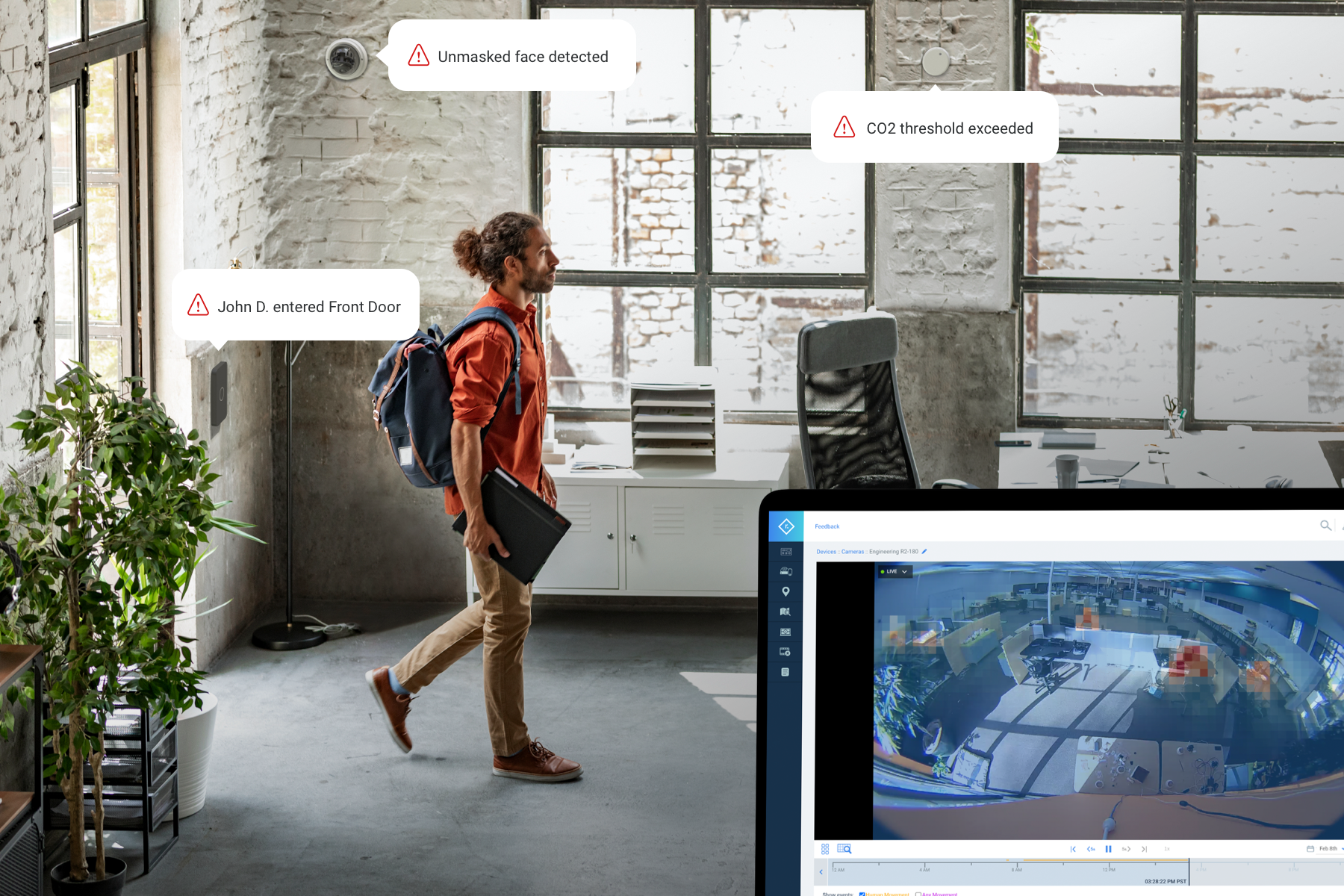 Rhombus workplace office unified platform smart cameras sensors 